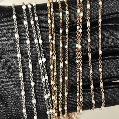 Bola enamel beads chain